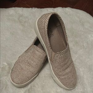 Gold Textured Slip On Naturalizer Loafer